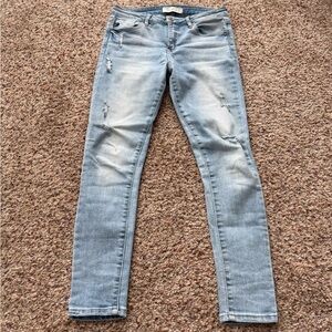 KanCan Distressed Light Wash Skinny Jeans